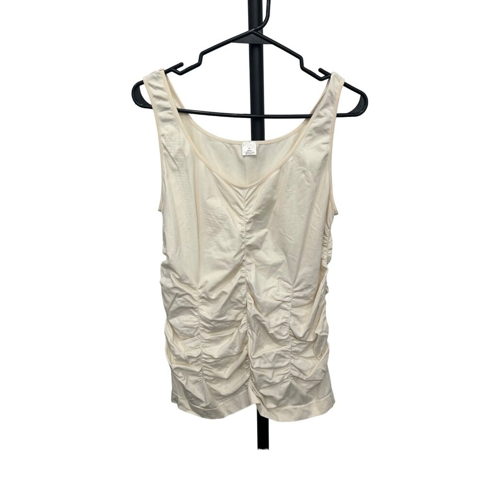 Legacy Ivory Ruched Sleeveless Plus Size Top Sz 1X